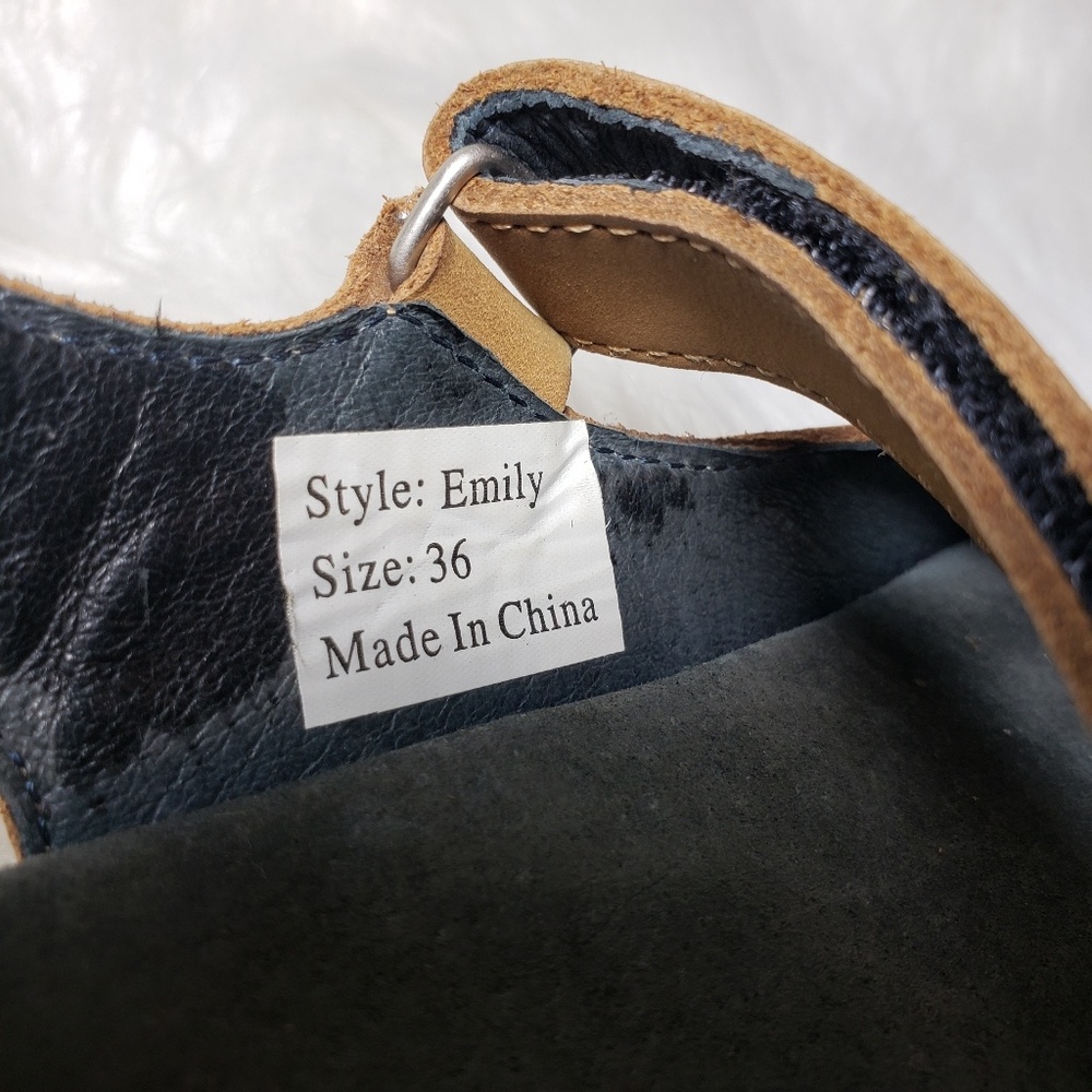 Leather Orthopedic Matplus Velcro Emily Sandal Tan - Picture 6 of 8